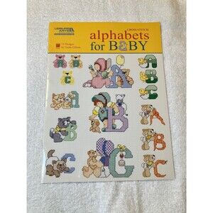 Alphabet for Baby Needlepoint Cross Stitch Fiber Crafts Pattern Leisure Arts